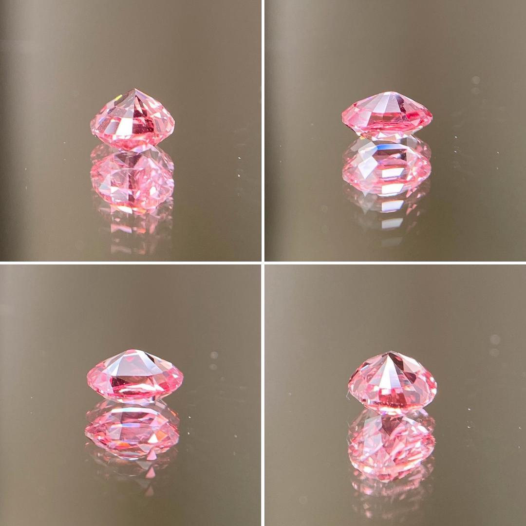 極上極美☆非加熱パパラチャサファイア 　オーバル　0.691ct 　中宝研