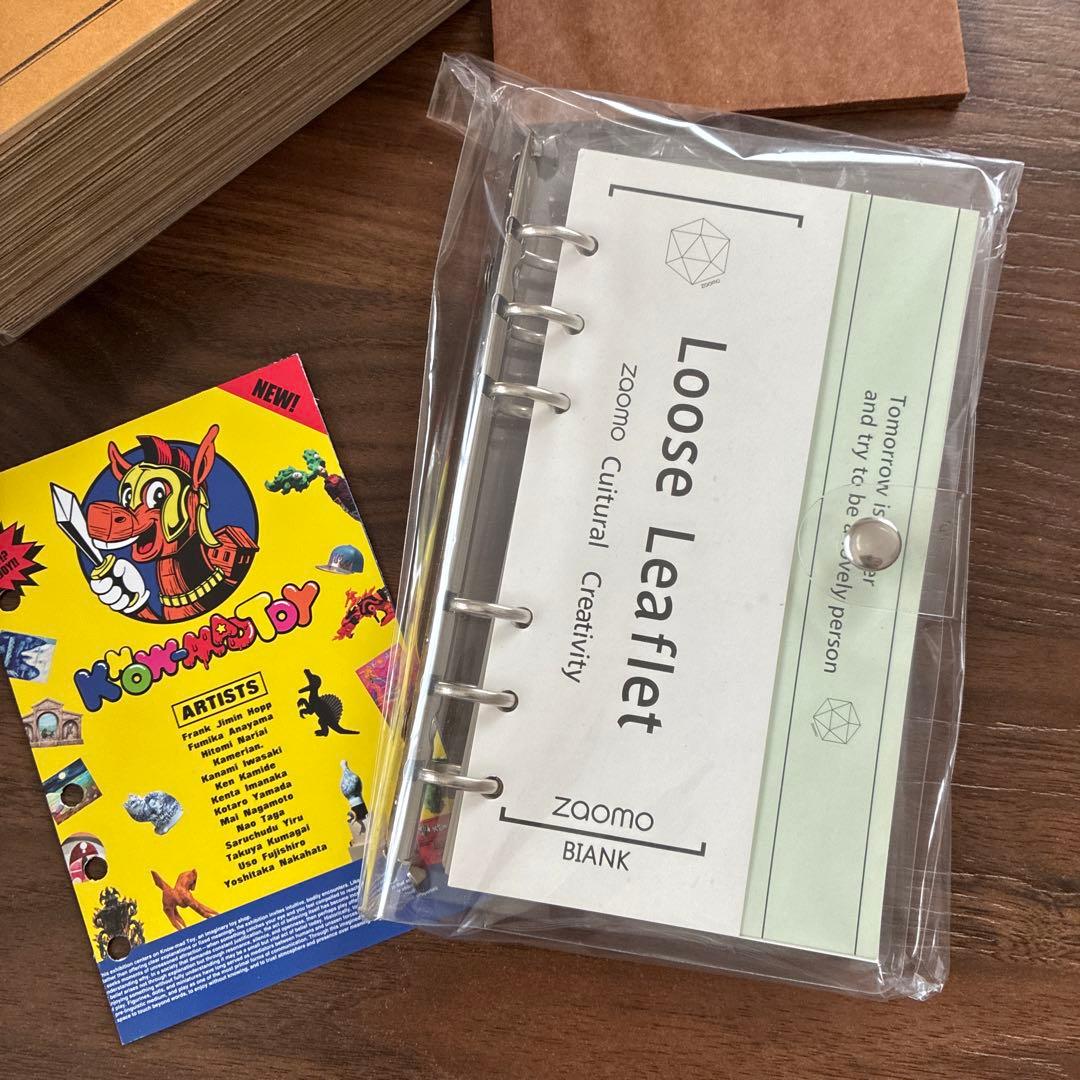 紙モノ　コラージュ素材　ノート　スタンプ　おすそわけファイル　ジャンクジャーナル