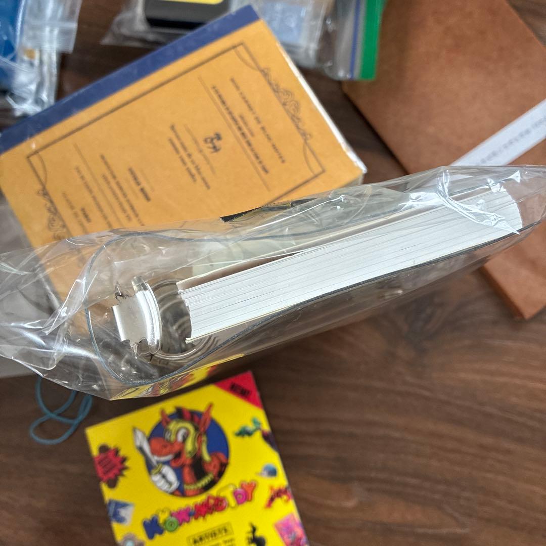 紙モノ　コラージュ素材　ノート　スタンプ　おすそわけファイル　ジャンクジャーナル