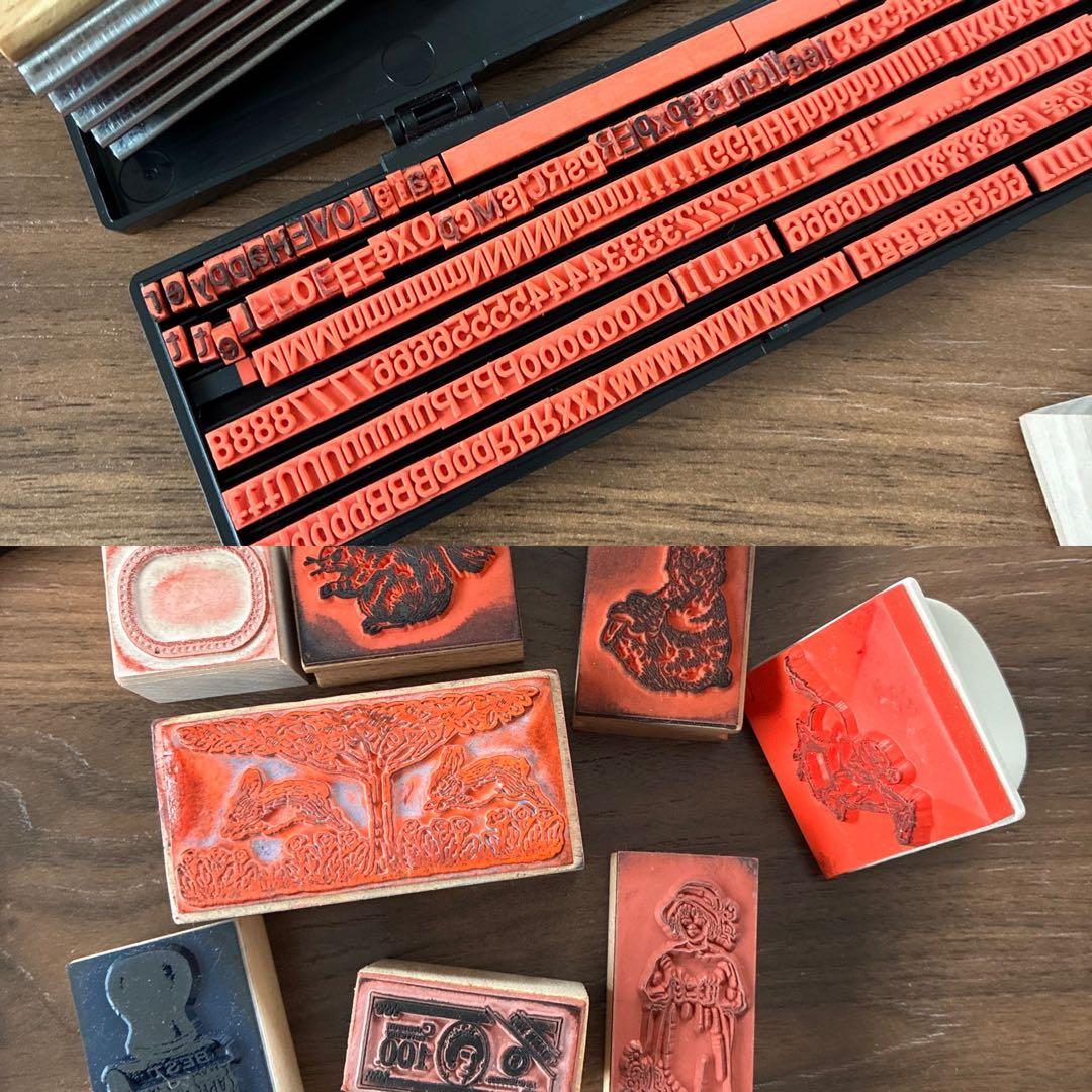 紙モノ　コラージュ素材　ノート　スタンプ　おすそわけファイル　ジャンクジャーナル