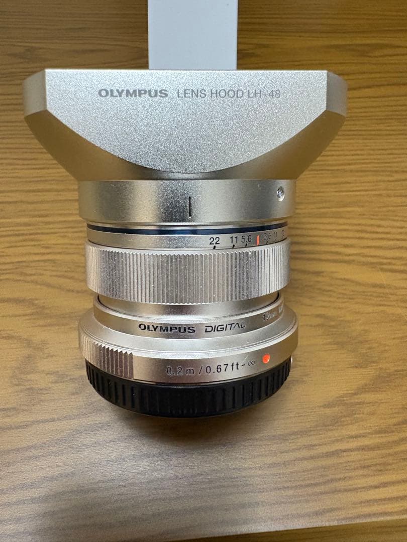 OLYMPUS 12mm F2.0 + LH-48レンズフード保証残10ケ月あり