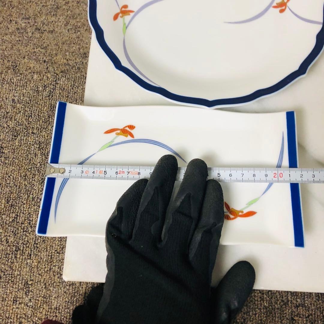 G84コレクション品✨香蘭社 オーキッドレース 有田焼 お皿セット 箸置き