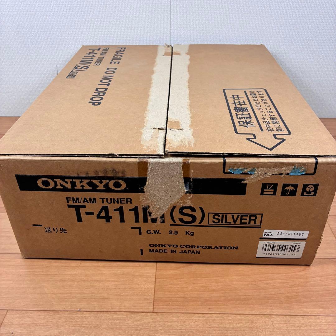 ONKYO FM/AMチューナー T-411M INTEC シルバー
