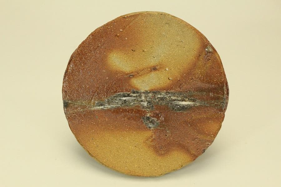 茶道具 信楽水指 刻 花月 在銘 共箱 美品(LC962)