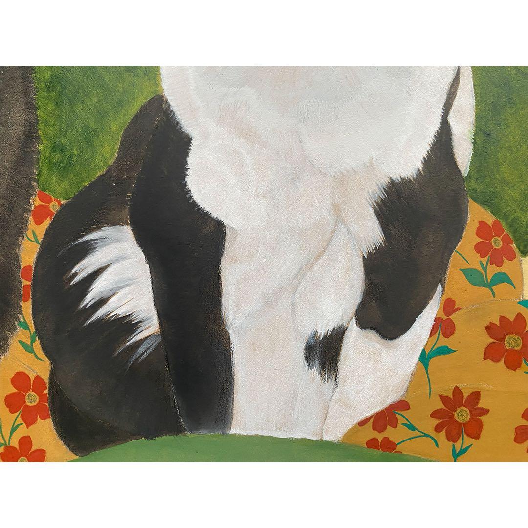 原画「寝床の二匹」《＋猫イラスト３枚無料プレゼント》