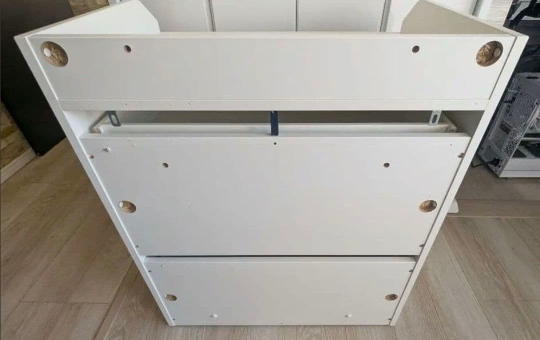 IKEA HAUGA 3段チェスト 70x46x84cm /分解状態・購入者組立