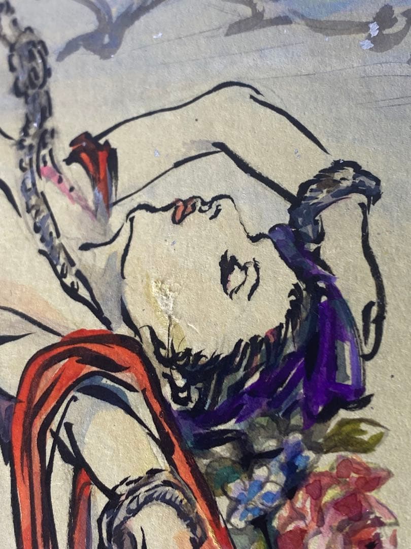 2878❣️近藤　大理　　絵画　飛天浮游