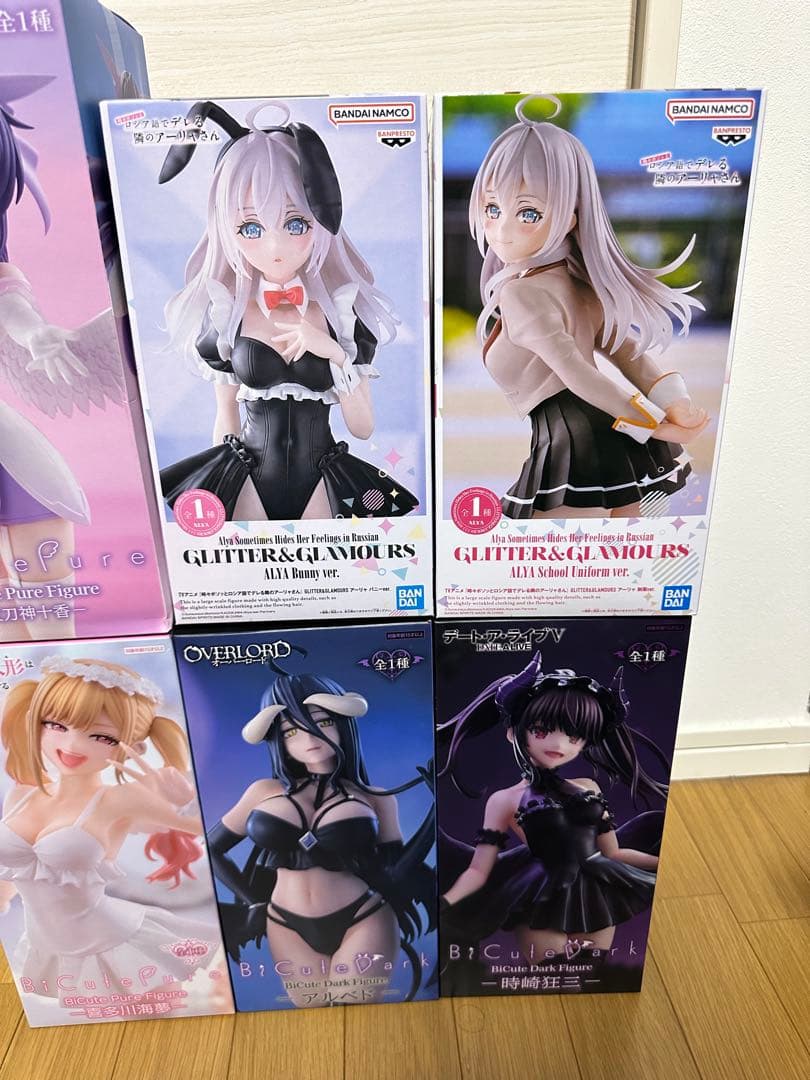美少女フィギュア　6体セット　時崎狂三　アルベド　嘉多川海夢　アーリャ