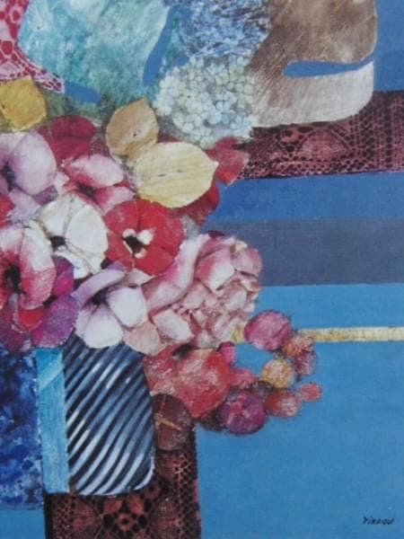 ティフー、花、高級希少画集画、版上サイン入 新品額付