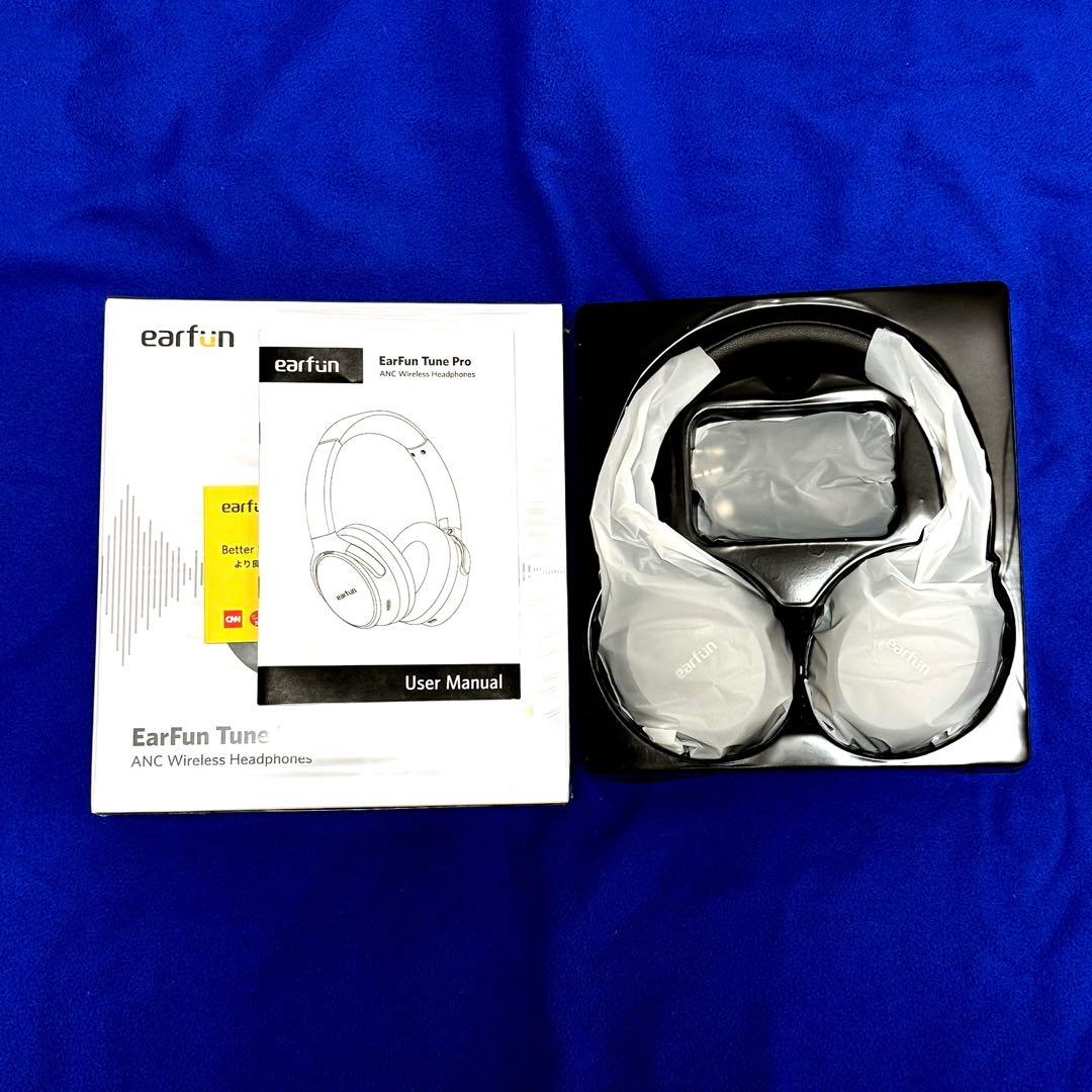 EarFun Tune Pro ワイヤレスヘッドホン　キャリングケース付