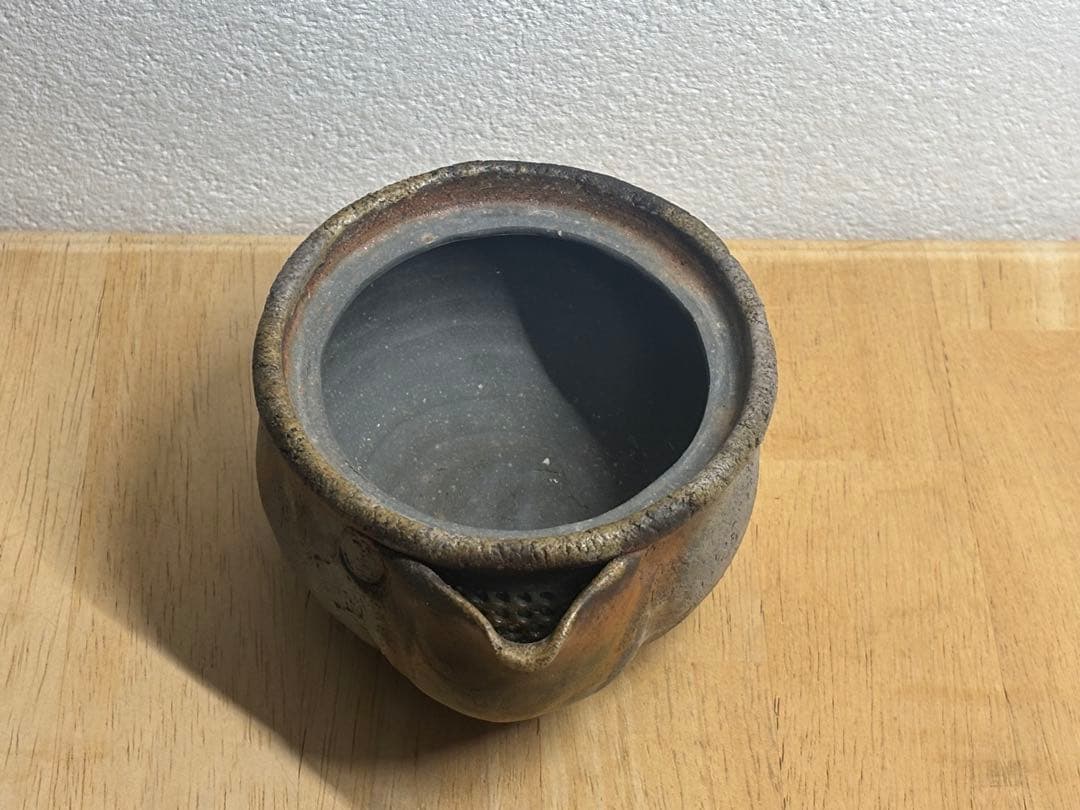 84. 備前焼 宝瓶 登り窯 ひつじ 羊 手びねり 急須