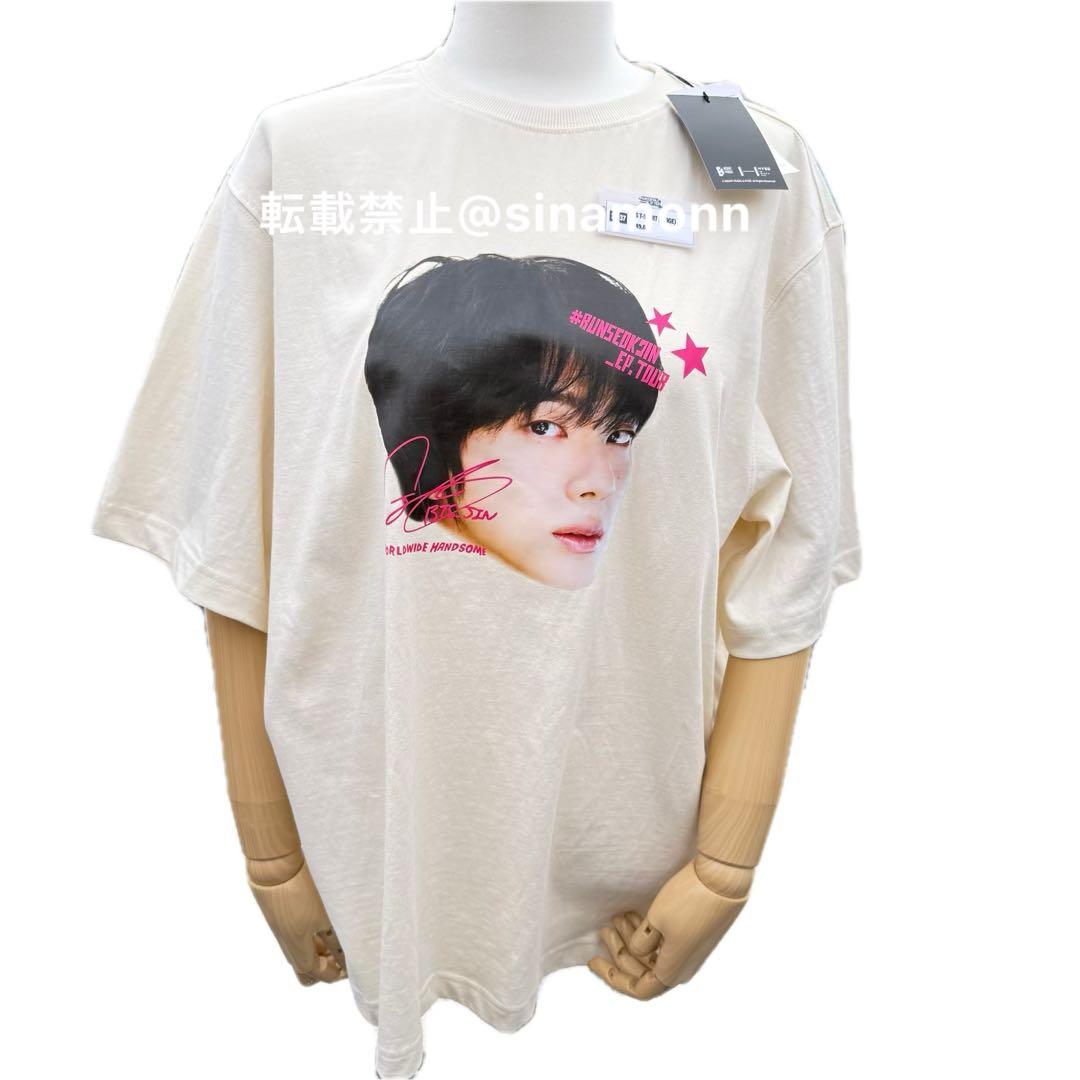 BTS RUNSEOK Jin 韓国 限定 顔 tシャツ コヤン Mサイズ