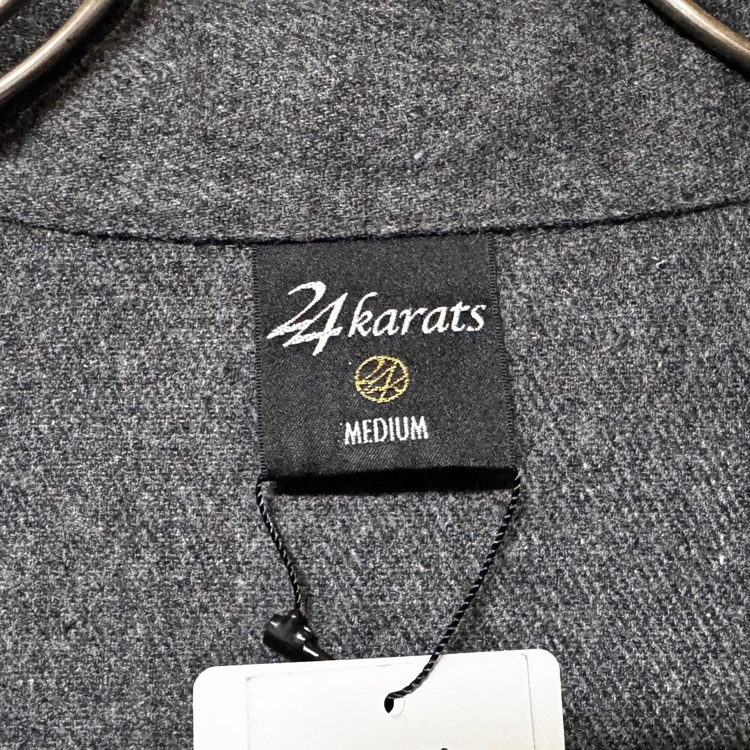 24karats トゥエンティフォーカラッツ ウール シャツ ジャケット グレー