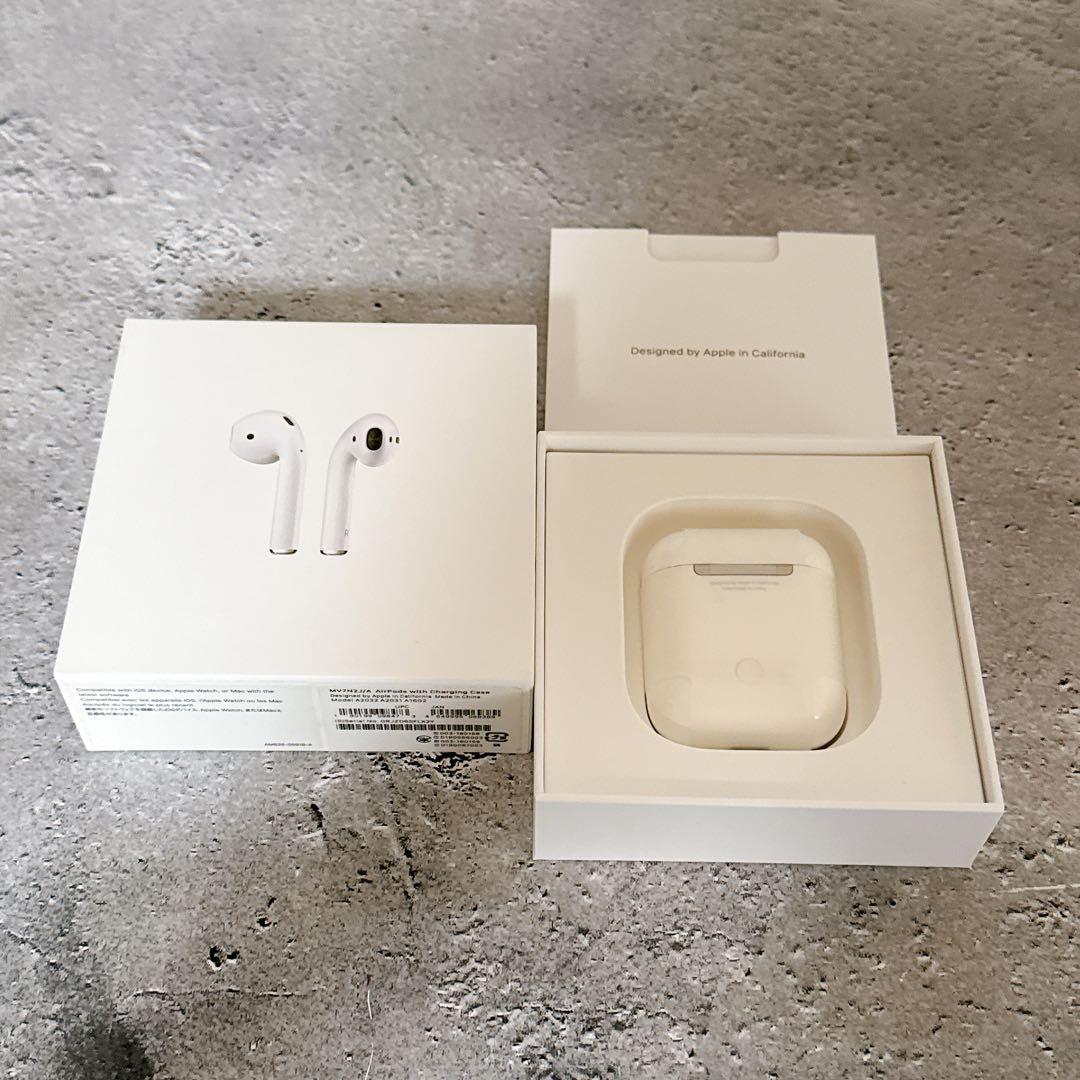 【極美品】Apple AirPods 第2世代 MV7N2J/A 正規品