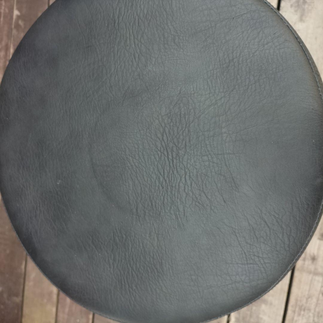 M♦インダストリアル　ヴィンテージ スツール　バースツール　クッション付き