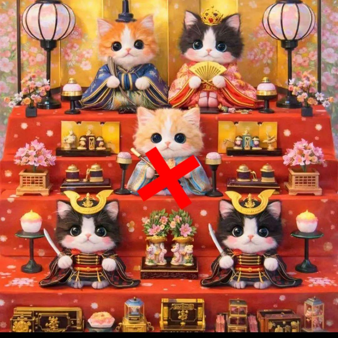 可愛いいろんなねこパネル生地　ハンドメイド