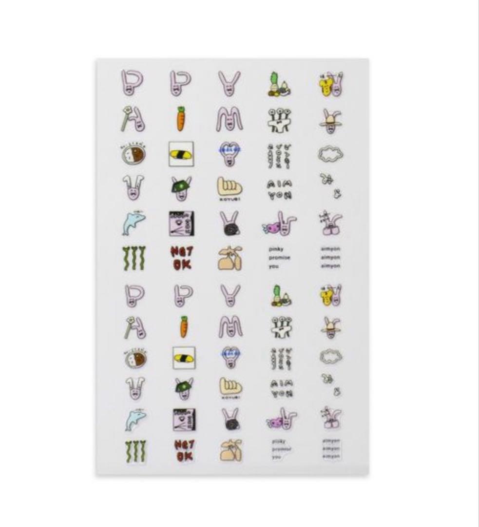 あいみょん　PPYライブグッズ　あくまマスコット　ビーべリング　ネイルシール