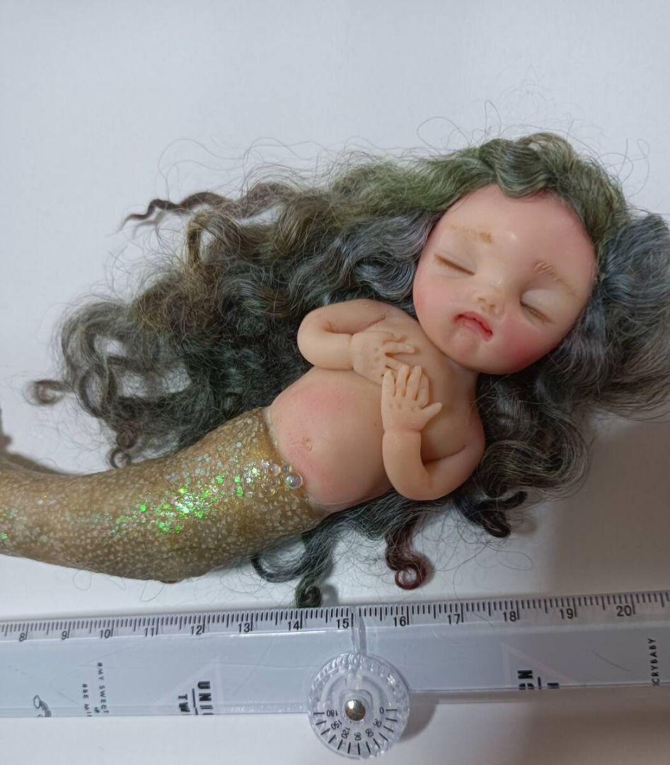 樹脂粘土ベビーマーメイド人形創作人形粘土人形