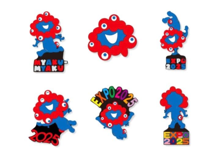 ♥大阪関西万博　EXPO 2025　公式　ミャクミャク　ピンバッジ　６個set♥