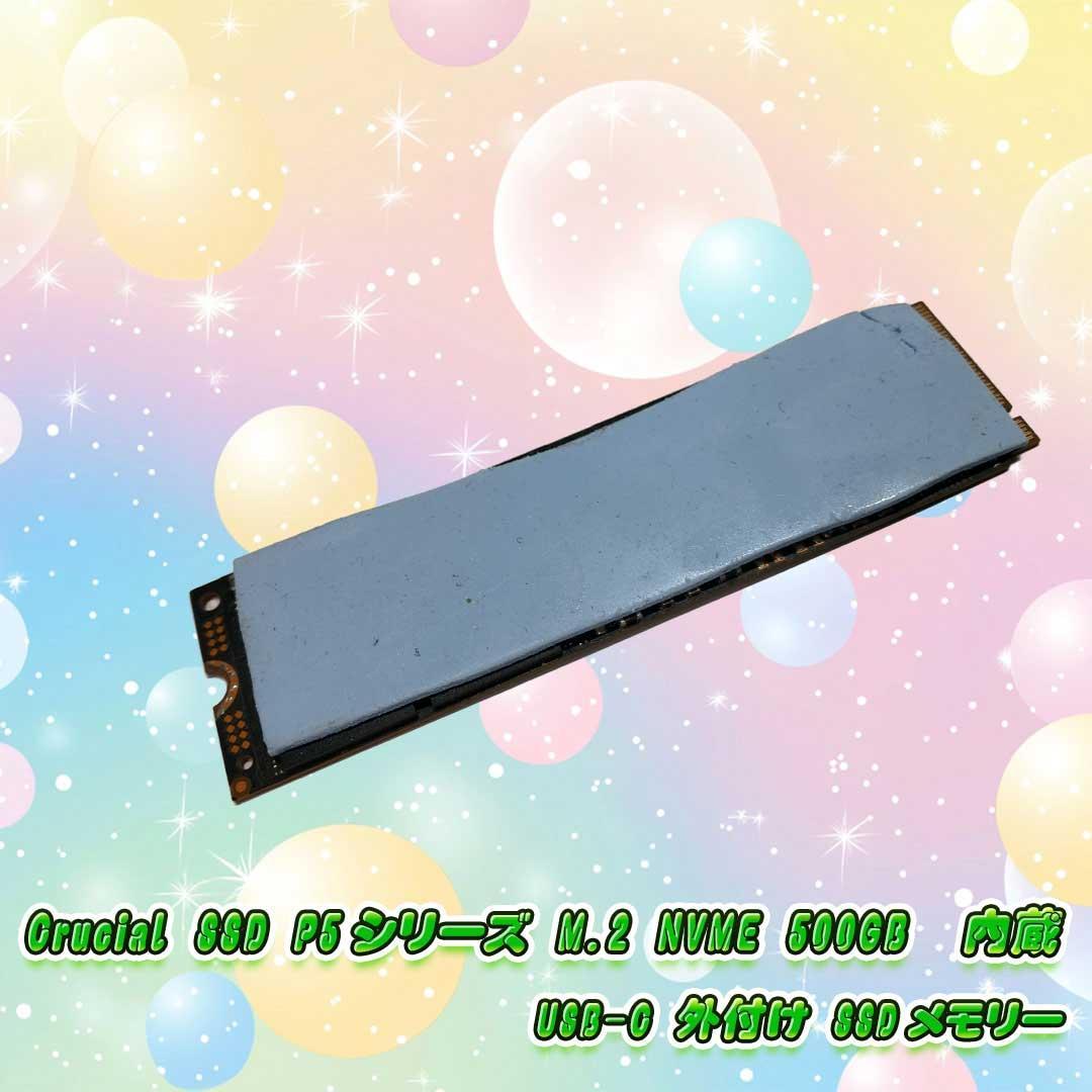Crucial P5 シリーズ M.2 NVMe 500GB 外付けSSD