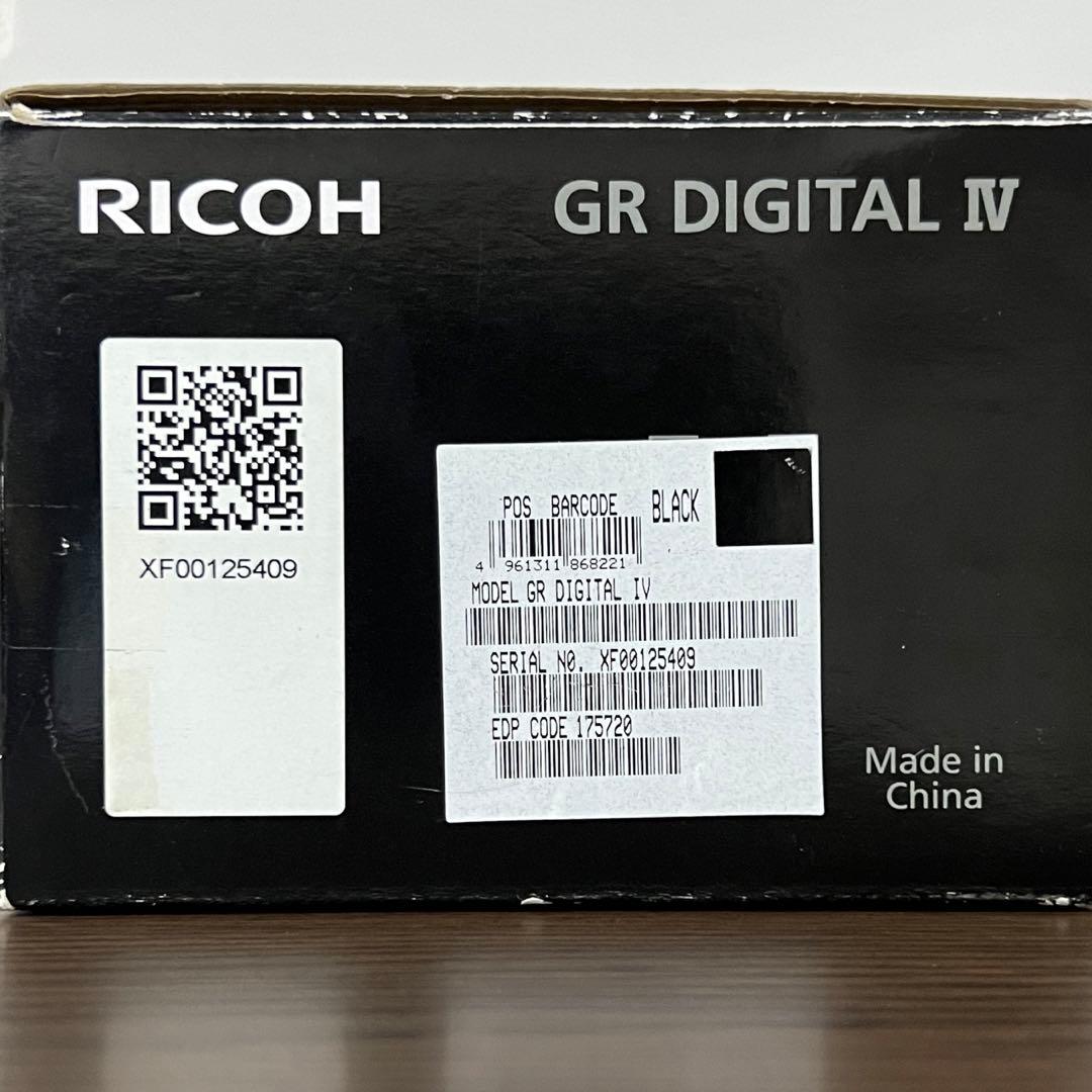 ☆希少な超美品☆RICOH GR DIGITAL Ⅳ コンパクトデジタルカメラ