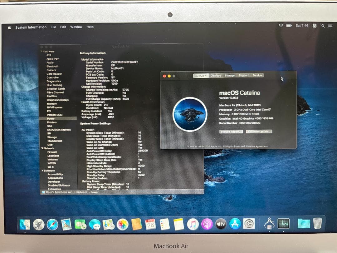 MacBook本体 MacBook Air 2012 i7/8GB/256GB/US