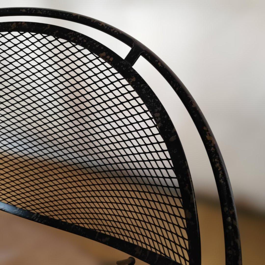 ノットアンティークス　クラッシュゲート アイアン ラウンジチェア ダメージ加工