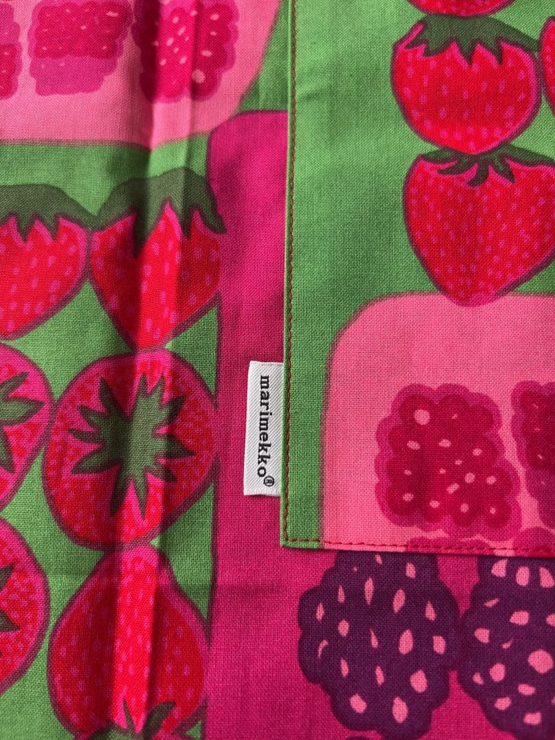 marimekko フルーツパターン エプロン