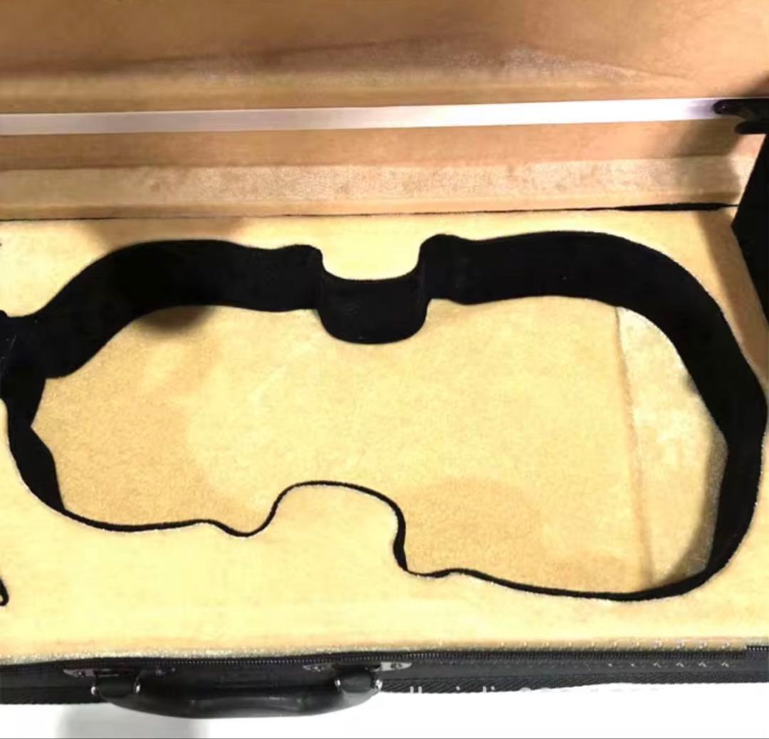 【新品】4/4 バイオリン用 ハードケース 温度計・湿度計付き
