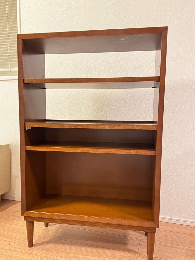 【カリモク60 オープンシェルフ】美品　ウォールナット