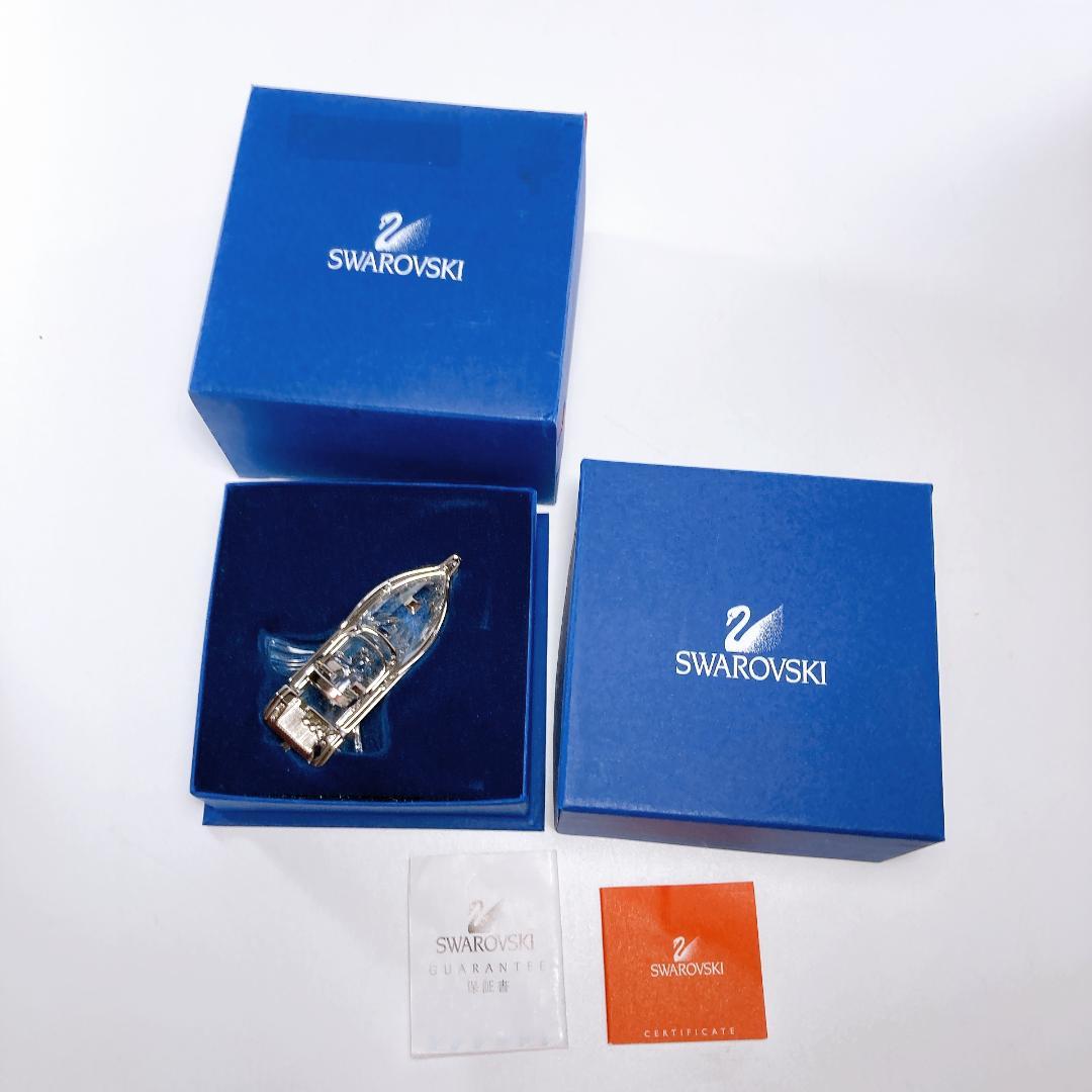 SWAROVSKI スワロフスキー クルーザー パワーボート 置物　|4109|