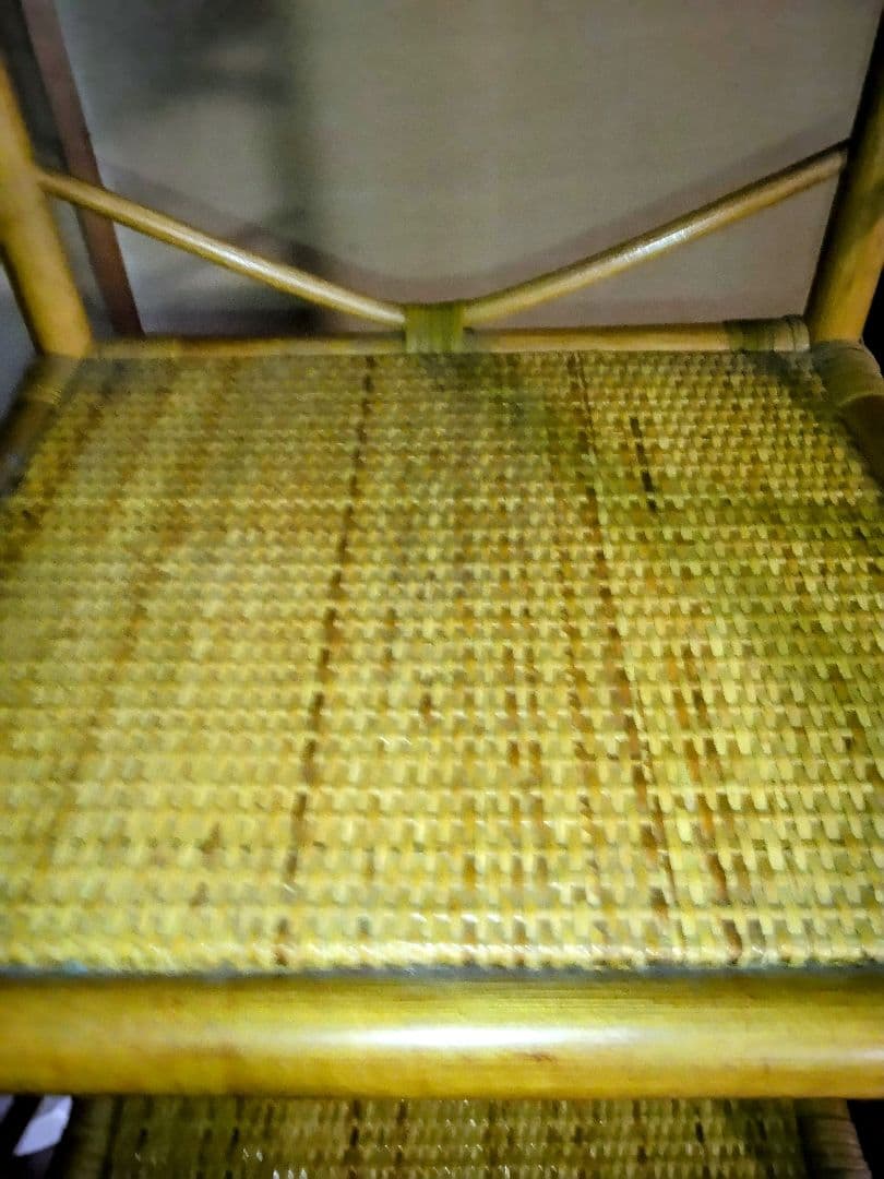 昭和レトロラタン製引き出し付ラック美品大型