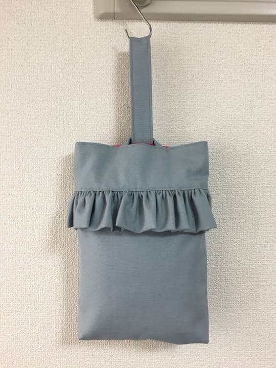 ハンドメイド  ♡ フリルバッグ レッスンバッグ 2点セット