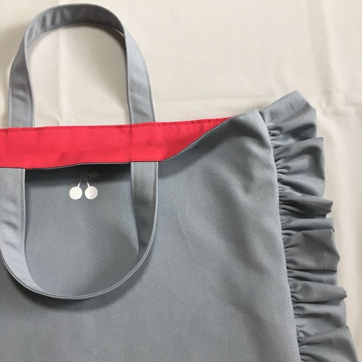 ハンドメイド  ♡ フリルバッグ レッスンバッグ 2点セット