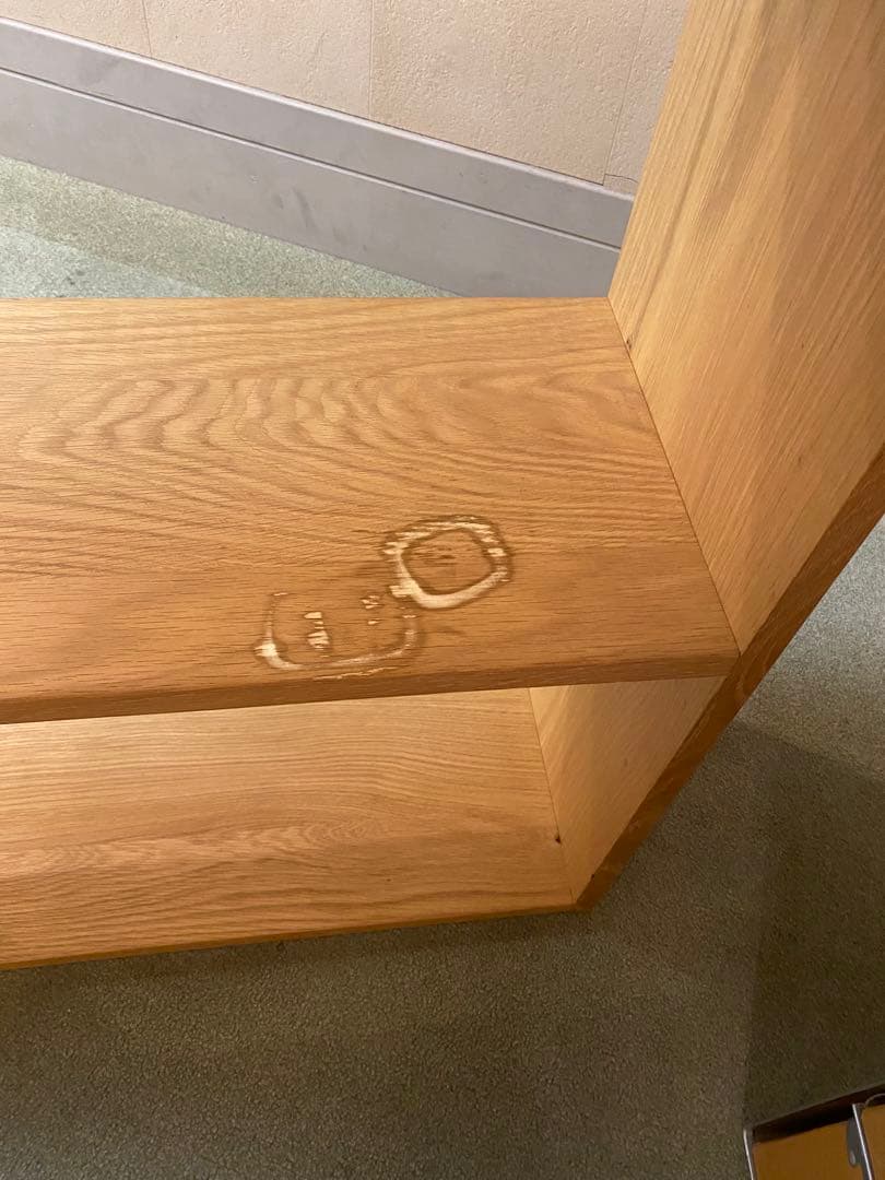 無印良品 スタッキングシェルフ・ワイド・ 2段・オーク材　2段引き出しセット