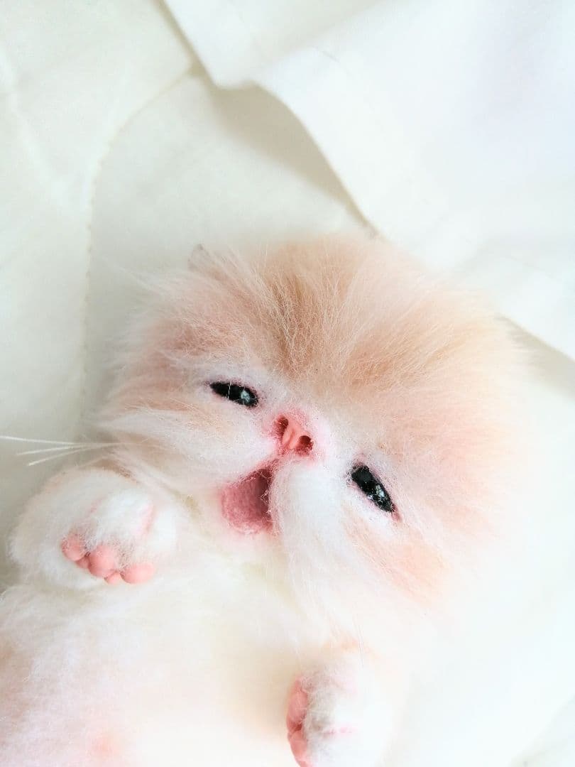 おむつ♡お腹ぽっこり子猫ちゃん♡アートドール♡ぬいぐるみ♡ベビー♡