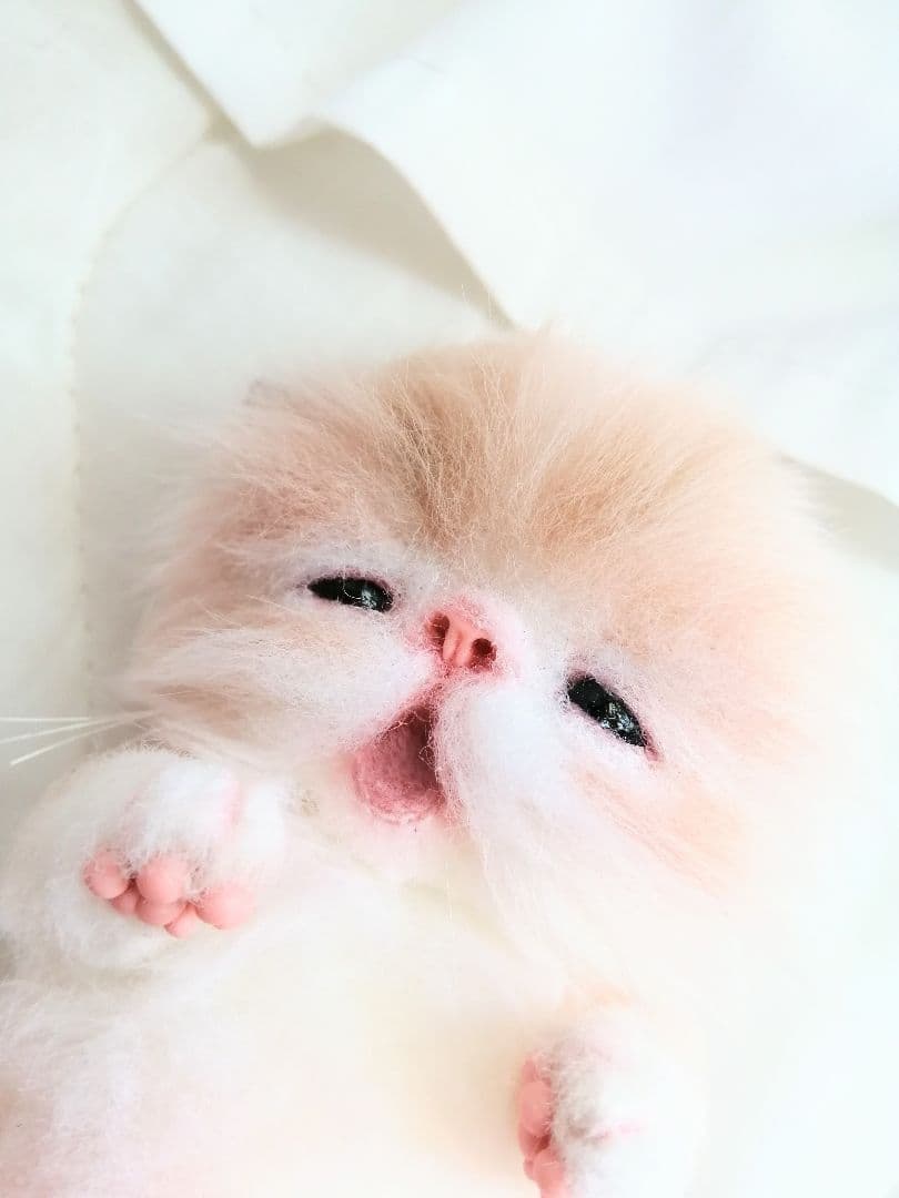 おむつ♡お腹ぽっこり子猫ちゃん♡アートドール♡ぬいぐるみ♡ベビー♡