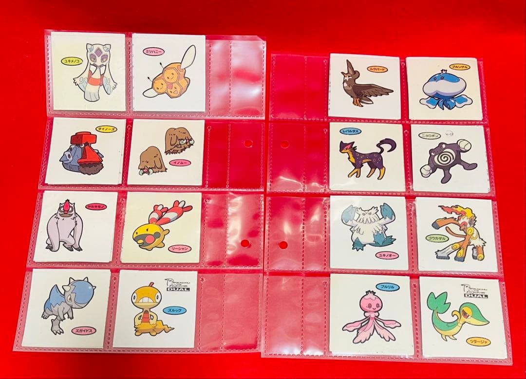 ポケモン　レトロステッカー　シール　まとめ売り100枚以上　貴重レアファイル付き
