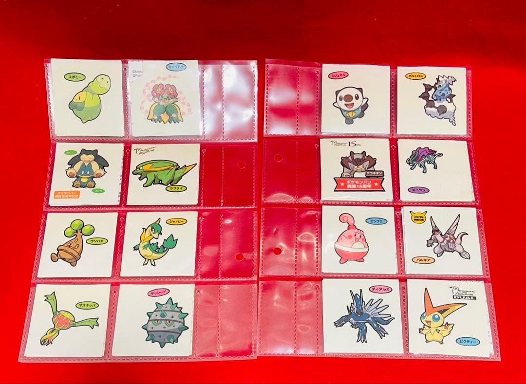 ポケモン　レトロステッカー　シール　まとめ売り100枚以上　貴重レアファイル付き