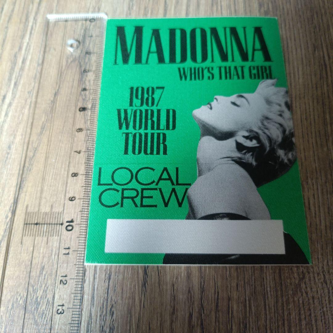 MADONNA 1987 バックステージ・パス スタッフ用ステッカー【非売品】