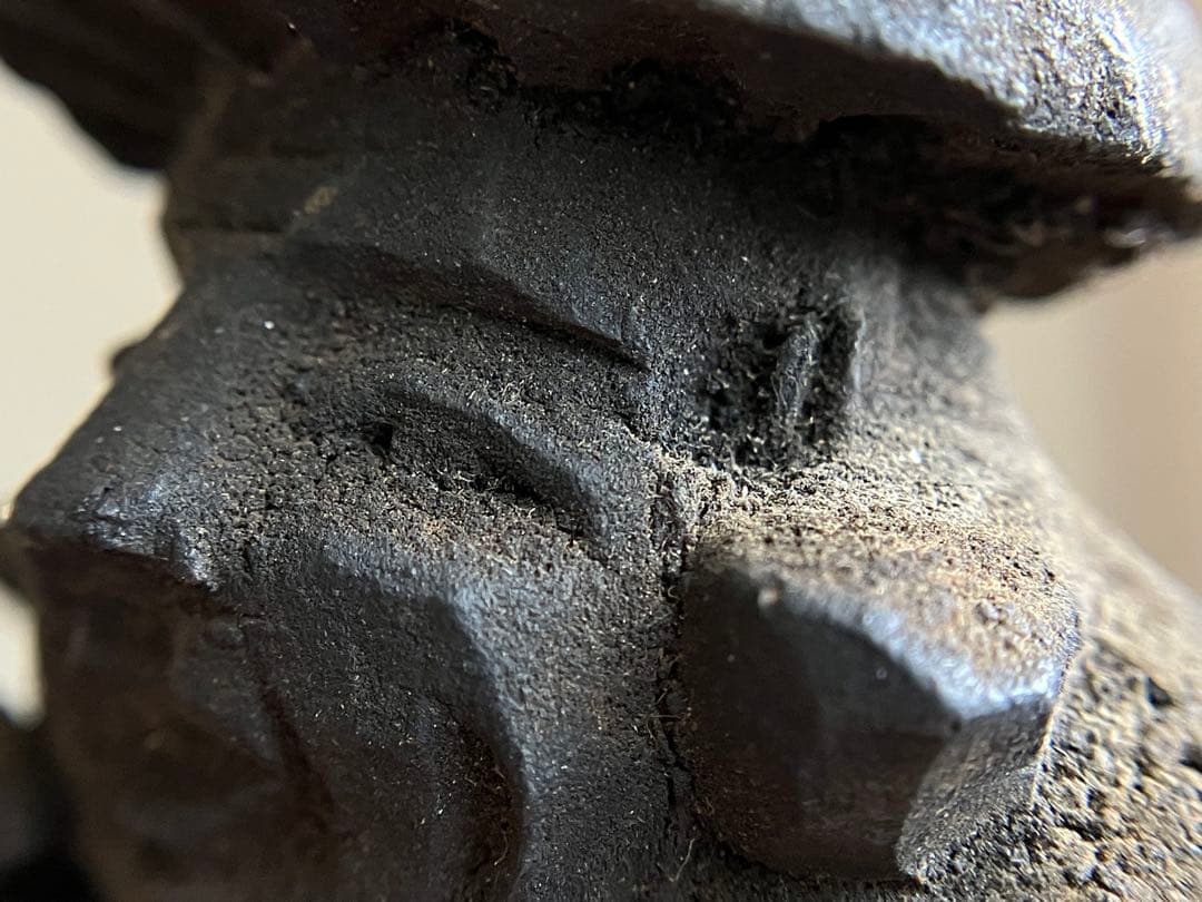 【珍造形な 恵比寿 大黒天 木彫 約8㎝ 江戸後期〜明治頃】民間信仰郷土玩具民藝