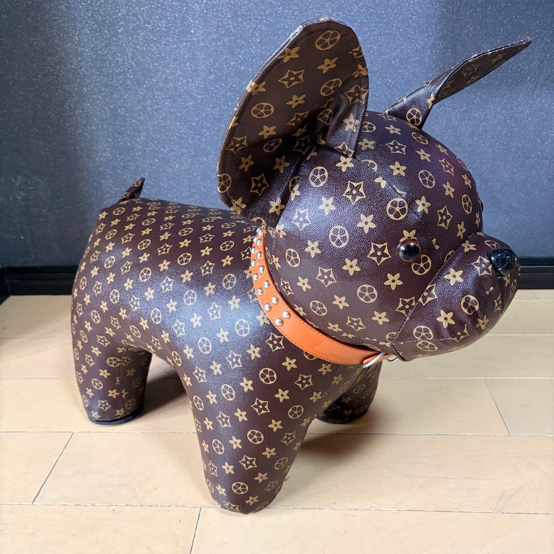 犬☆オブジェ☆モノグラム☆スツール
