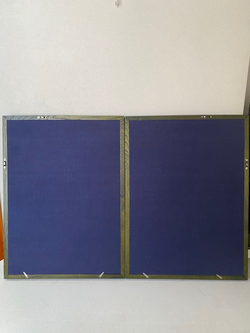 二曲　屏風　書道　額縁　高級