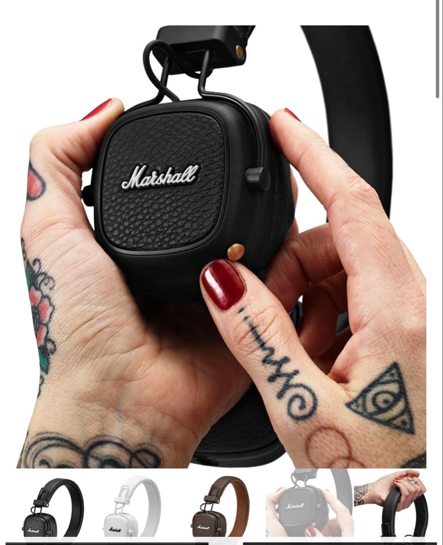 Marshall ワイヤレスヘッドフォン マーシャル　ヘッドホン