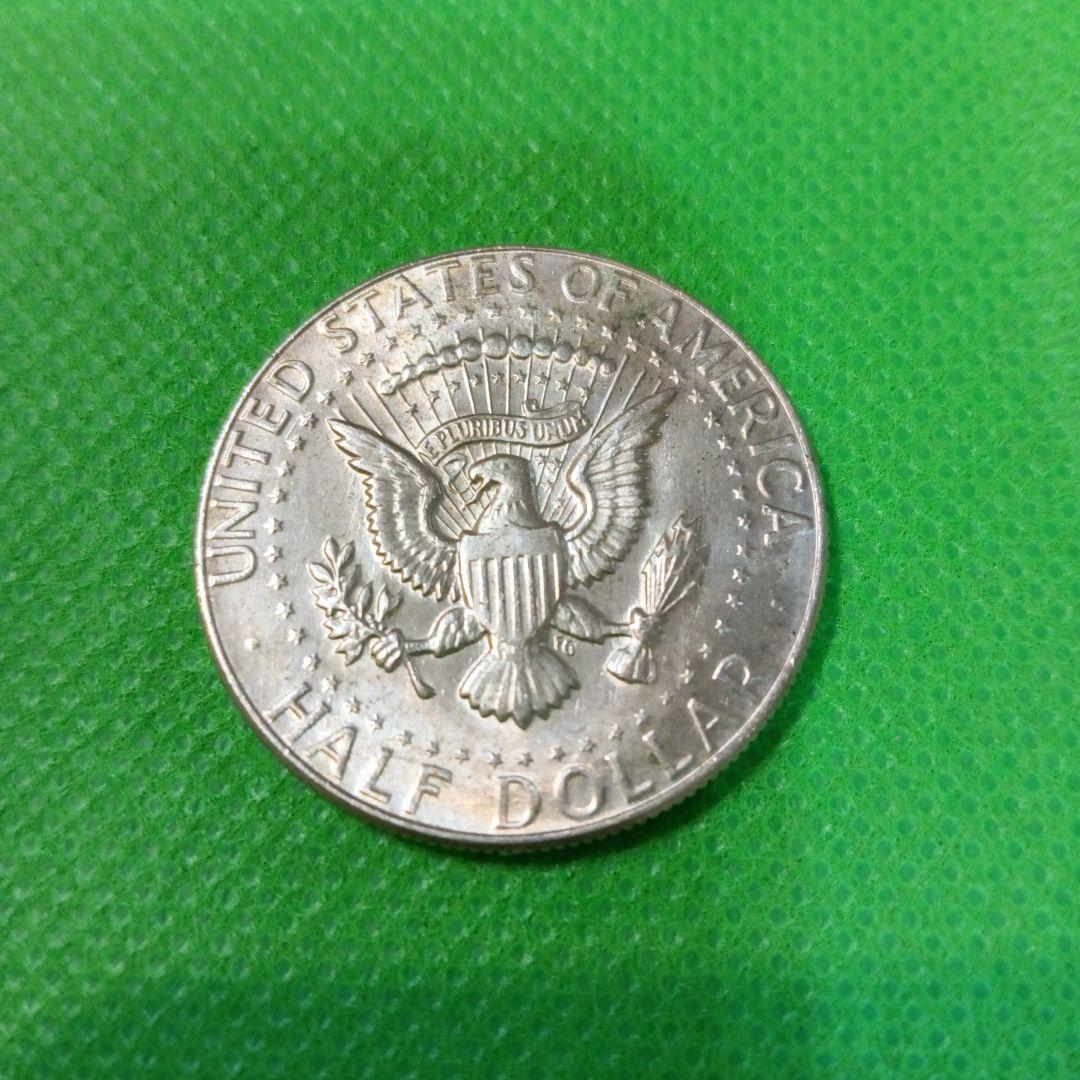 銀貨　ケネディハーフドル　COIN　キーホルダー付　1962