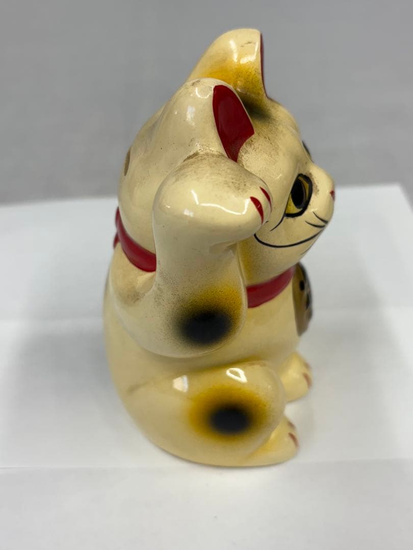まねきねこ 猫 貯金箱 招き猫 右手 金運 幸運 縁起物 レトロ