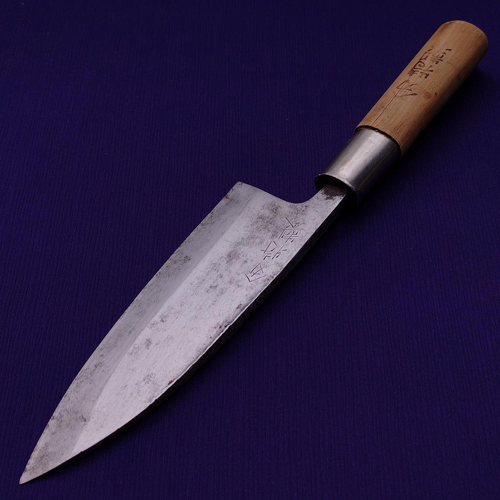 出刃包丁 ヤマカ 特製 刃長約165㎜ 片刃 庖丁 刃物 日本製　《0373》