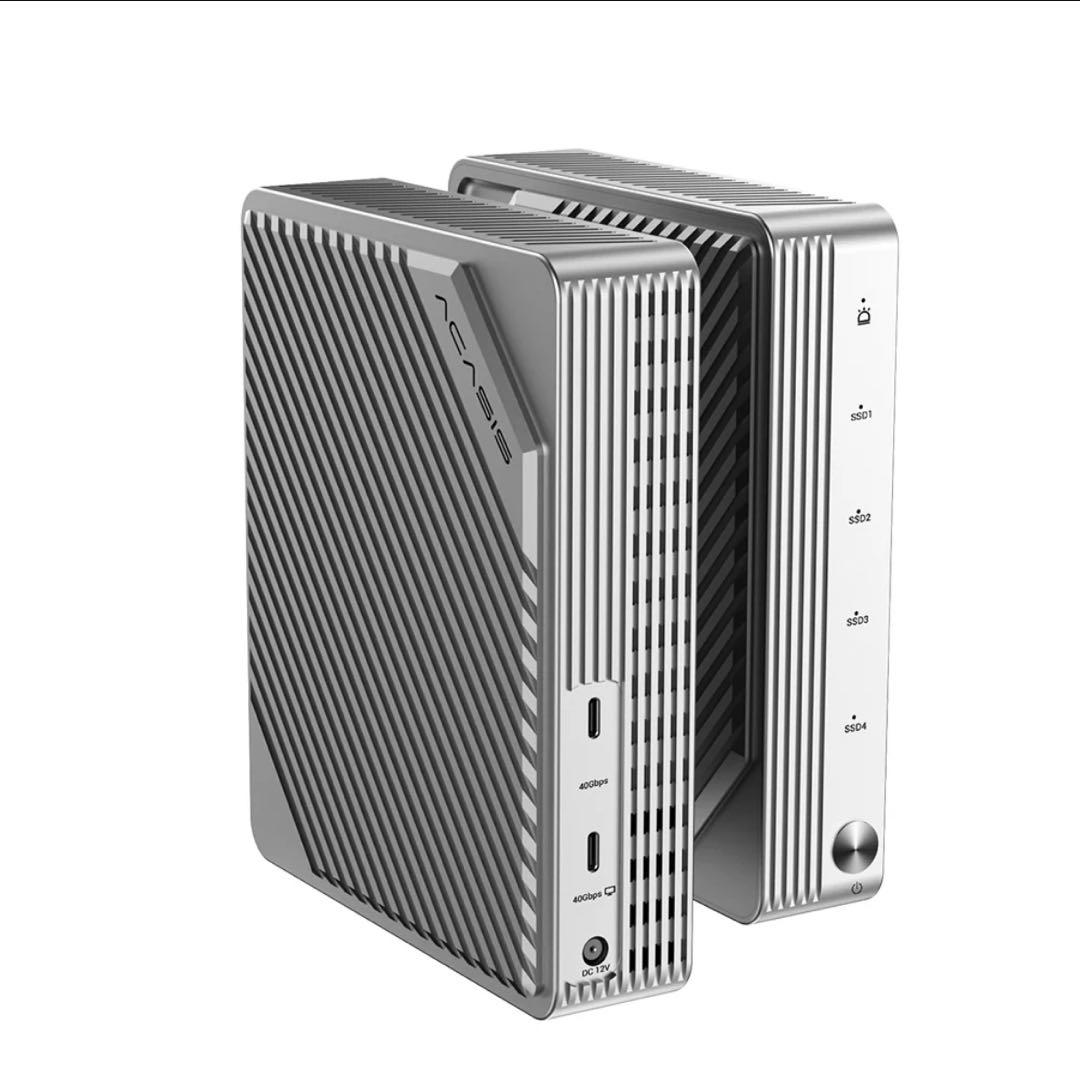 Acasis Thunderbolt 4/3 M.2 4 Bay SSDケース