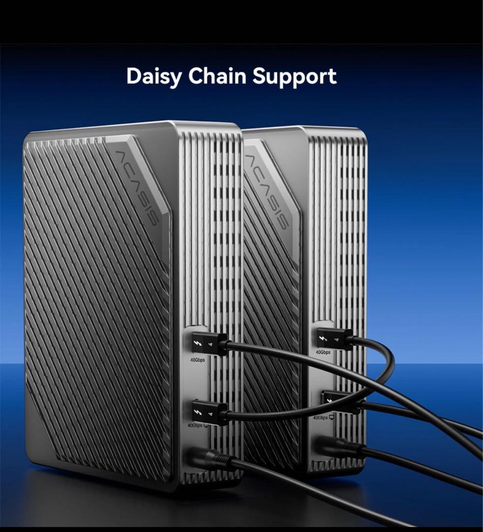 Acasis Thunderbolt 4/3 M.2 4 Bay SSDケース