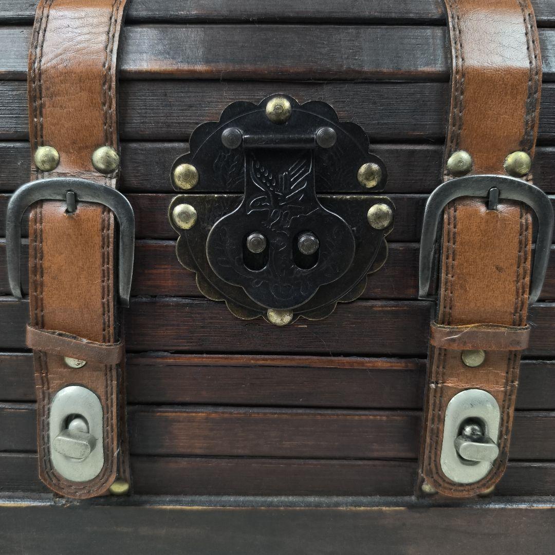 ✨希少✨ ビーカンパニー 木製宝箱 木箱 アンティーク レトロ 茶色